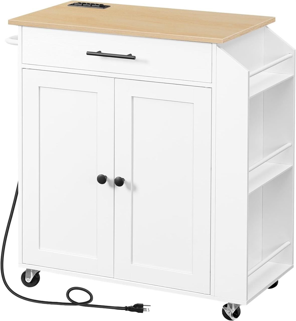 HOOBRO Kitchen Island with Power Outlet