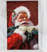 Large Canvas Santa Claus Christmas Decor