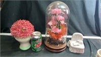 Music boxes and vase