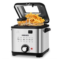 SUEWRITE Electric Deep Fryer, 1.5 Liters/1.6 Qt. O