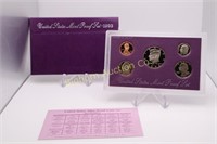 1993 US Mint Proof Coin Set 5 Coins in lot