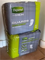 Depend for Men Maximum Guards, 2 Packs, 52ct