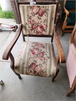 Vintage Cushioned Side Chair / Parlor Chair
