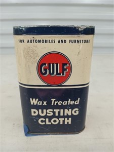 Gulf wax treated dusting cloth