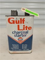 Gulf Lite charcoal starter fluid can