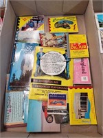 Vintage postcards, memorabilia, matches cover