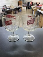 Vintage Schlitz beer glasses