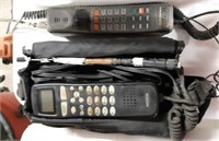 Vintage Travel Phones in Bag