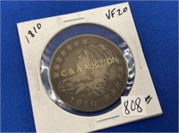 1810 VF20 CAPPED BUST