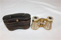 Antique Lemaire Bee Mother of Pearl Opera Glasses