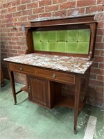 Superb Antique Dresser, Timber Marble and Tile