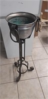 Ornate Metal Plant Stand / Champagne Bucket