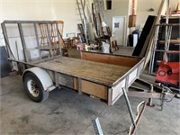 PJ 81"x10' Steel Trailer w/Ramp End Gate - Titled