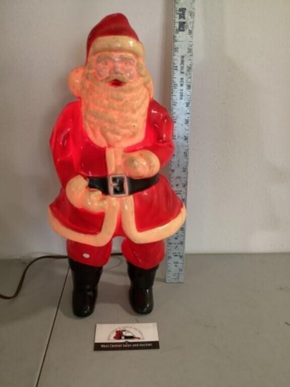 Vintage Blow mold Santa Claus