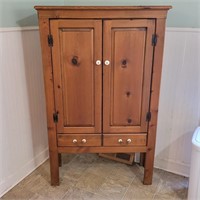 Solid Wood Double Door Pie Safe 37½"W 13"D 60"T