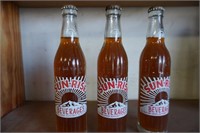 Vintage Sun Rise Orage Soda Bottles