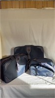 THREE-PIECE VINTAGE LUGGAGE SET