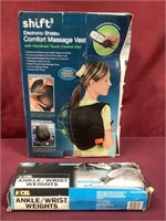 Pair Of Ankle Weights & Electronics Shiatsu