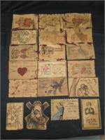 Vintage Leather Post Card Collection