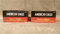 1 box & 1 partial box 9 mm Luger