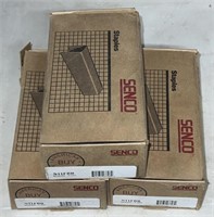 (3) Boxes SENCO N11FBB Galvanized Staples 5,000