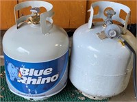 2 Propane Tanks, One Full