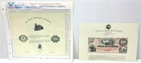 US Bureau Engraving & Printing Souvenir Cards
