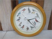 Chirping Bird Clock 13" Round