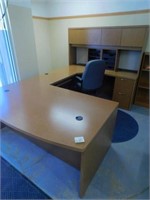 Hon Executve U-Shape Desk w/ Hutch, Office Chair &