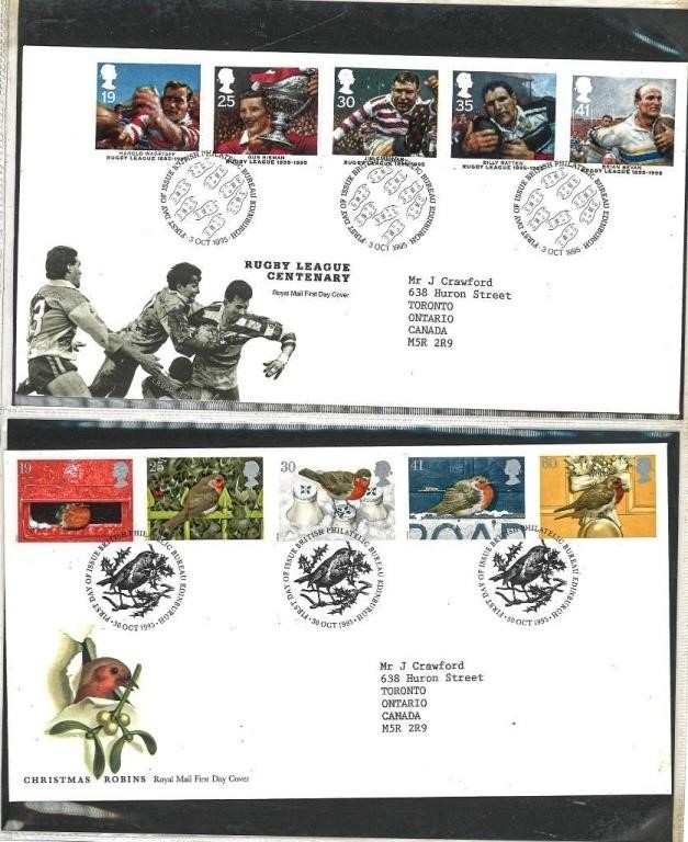 Lot 2 ' Royal Mail' First Day Covers