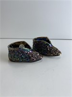 Olde Virginia Glass Baby Shoes