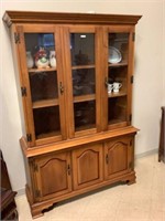 Solid maple Canadian made buffet & hutch