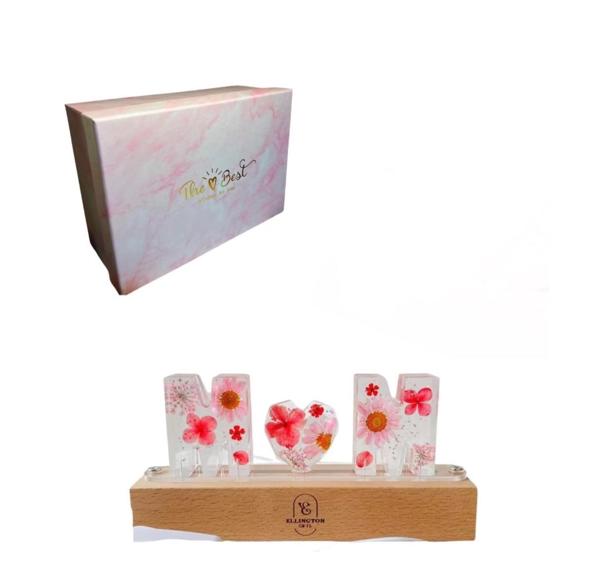 Ellington Gifts Preserved Flower Letter Resin