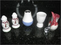 Assorted Shakers & Egg Dish