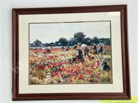 The Poppy Field - W K Black Lock print