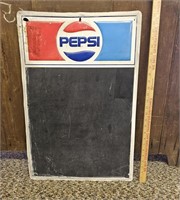 Vintage Pepsi Tin Menu Chalkboard- 26" Tall
