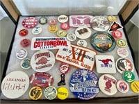 College Football Button Pins & Patches