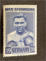 Boxing, MAX SCHMELING: Scarce SLANIA Stamp