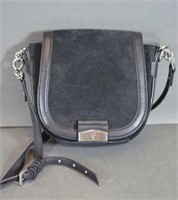 Black Suede Cross Bag by Vera Wang