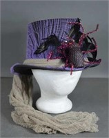 Purple Halloween Spider Hat
