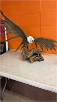 Eagle made from moose antlers