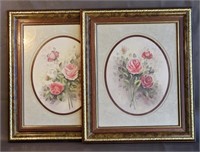 Two Home Decor Framed Prints -Roses
