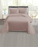 Vince Camuto 400TC Percale 3 Pc Duvet Cover Set