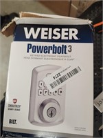 Weiser Powerbolt 3 Satin Chrome Keyless Entry