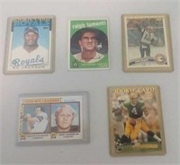 Lot of 5 collector sports cards
