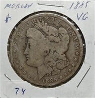 S: 1885 VG MORGAN DOLLAR
