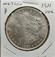 S: 1921 UNC MORGAN DOLLAR