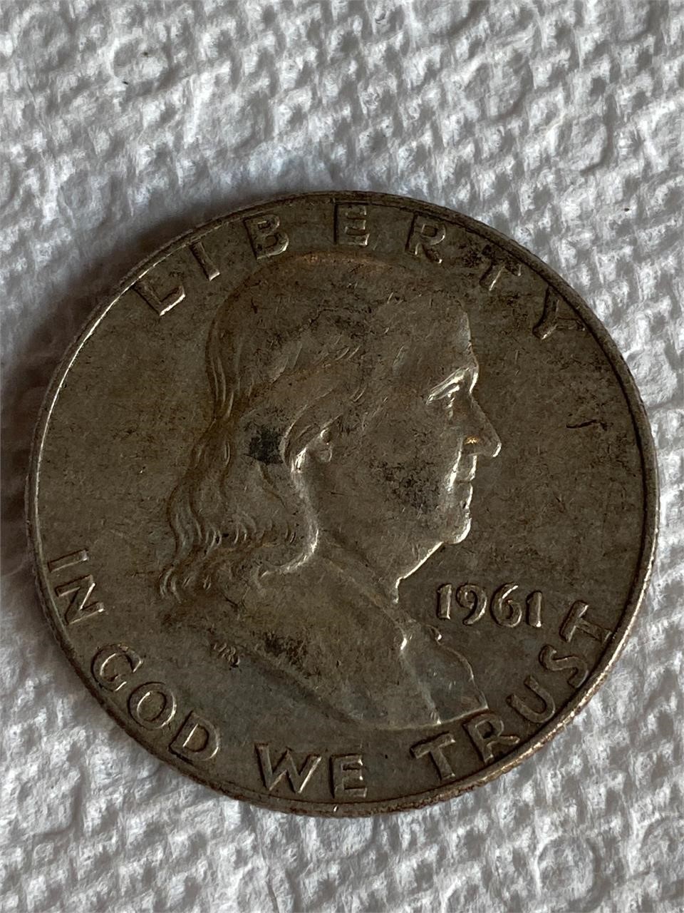 1961 Franklin Half Dollar