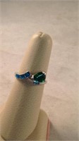 Blue and green complement one another in a size 8