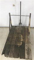 Wood and metal cart